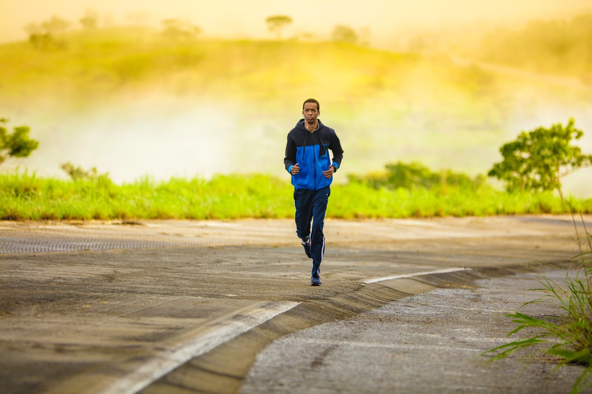 Outdoor running demonstration